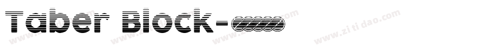 Taber Block字体转换